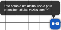 Atalho 'Célula vazia igual a zero'