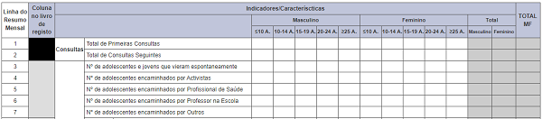 Totalizador de Resumo Mensal de SAAJ